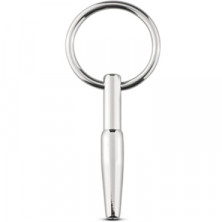 Sinner Hollow Metal Penis Plug, серебристый