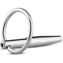 Sinner Hollow Metal Penis Plug, серебристый