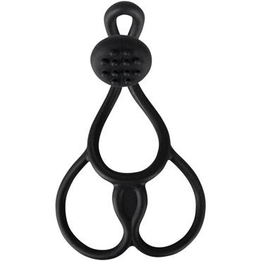You2Toys Ball/Cock Ring & Clitoris Stimulator, черное