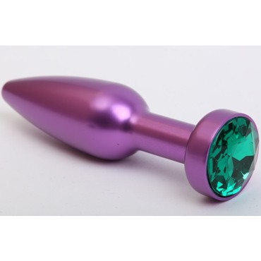 4sexdream Анальная ювелирка вытянутая, фиолетовый/зеленый