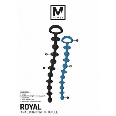 Shots Toys Mjuze Royal Chain, синяя
