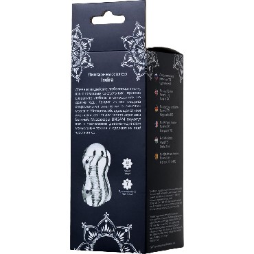 ToyFa Lingam Indira Masturbator, прозрачный